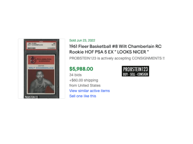 In-Depth: 1961-62 Fleer Basketball Wilt Chamberlain RC #8 & #47