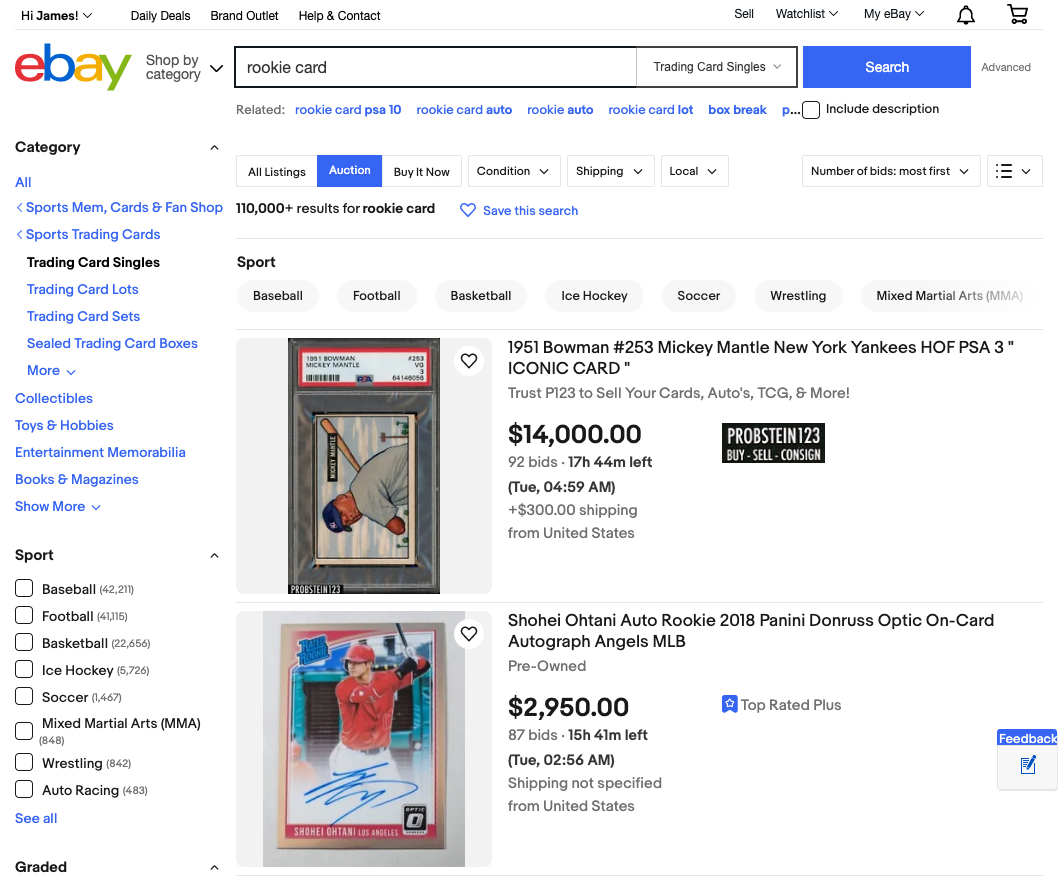 Investing in Rookie Cards on eBay: The Ultimate Guide